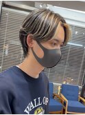 黒髪に映えるメッシュキャップハイライト