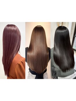 【顧客満足度◎】髪質とダメージに合わせた薬剤でトリートメントをしたようなダメージレスな仕上がり☆