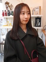 オルセン(OLSEN) セミロングレイヤー ハッシュカット フェイスレイヤー