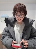 #ハッシュショート#パーマ#カシスカラー