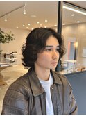 ロン毛ナチュラルパーマ