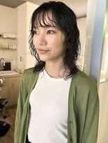 トリッカ 銀座(tricca)&nbsp;ニュアンスパーマ/顔まわりレイヤー/レイヤーパーマ/ゆるパーマ