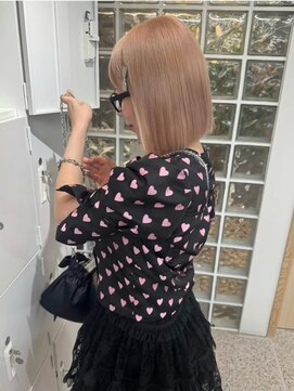 ペレ アネックス 大阪梅田茶屋町店(PELE ANNEX) くびれヘア/アプリコットオレンジ/ハイライトカラー/梅田