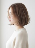 【30代40代50代】毛先ワンカールボブ