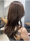 ブラウンカラー、ロング