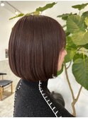 顎下ボブ×チョコレートブラウン　《出海》