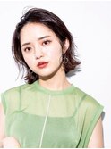 アンブレラカラーショートカットレイヤーボブエンドカラー