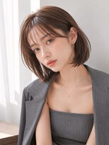ノア(NOA)&nbsp;【NOA】小顔見せ透明感ブラウン くびれボブレイヤー髪質改善