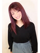 シエ バイ ケンジ 湘南台(sie by KENJE)&nbsp;ダークパープル/ナチュラルショート/夏のヘアアレンジ/湘南台