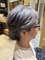ハレケサンサンストリート(HAREKE 33STREET)&nbsp;白髪ぼかしハイライト×フェザーパーマ