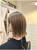 ブラウンベージュボブ