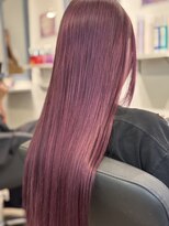 ヘアーサロン ラシア(hair salon Lasia)&nbsp;ラベンダーグレージュ/ロングストレート/イメチェン/うるツヤ