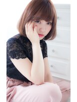 アンジュ ヘアー(Ange hair)&nbsp;アンジュヘアー　大人かわいい　流し前髪のふわミディ