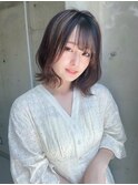 コントラストハイライト ぷつっとお洒落ボブ