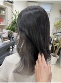 インナーカラーシルバー