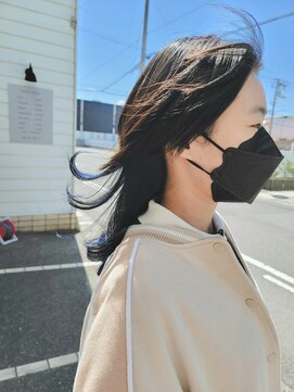 ヘアーズ 本店(HAIRZ) 《HAIRZ》平田☆インナーカラーブルー