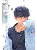 【フォルテ飯塚裕士】ブルーアッシュツーブロックマッシュ