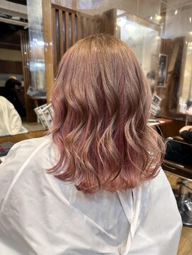 ブリッツレボルト(BLITZ R EVOLUT) ベージュ×インナーピンク ひろ