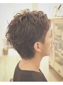 ツーブロック　セミウエット　ワイルドツーブロック　ビジカジ