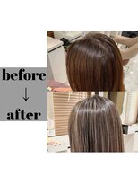 アッシュ 大宮店(Ash)&nbsp;極細白髪ぼかしオリジナルハイライト