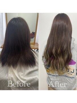 イニット 奈良新大宮(init.) 20代 30代 40代 ロング大人可愛いエクステグラデーション