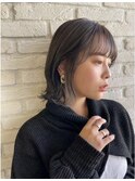 トリートメント ブリーチなしダブルカラー 前髪縮毛矯正 