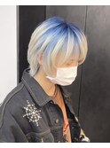 【GEEKS渋谷】ルーツカラー/ハイトーン/ホワイト/ブルー/ウルフ