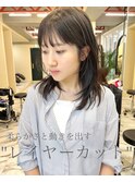 レイヤーカットネオウルフアンニュイエアリー20代30代40代◎