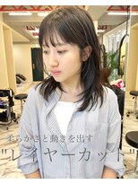 リンヘアーバイギフト 表参道(RIN hair by GIFT) レイヤーカットネオウルフアンニュイエアリー20代30代40代◎