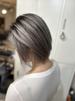 ラフ 難波店(LAFF)&nbsp;#セミディ#シアーカラー#ショートヘア#姫カット#ダークアッシュ