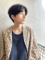 マインバイアフロートギンザ(MYNE by AFLOAT GINZA)&nbsp;センターパート/毛流れヘア／ニュアンスパーマ/メンズパーマ