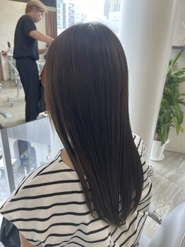 ユニック コウベ(unique KOBE) オリーブグレージュ×髪質改善カラー×ブリーチなし×神戸三宮