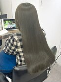 ストレートこなれミディ/うる艶髪質改善トリートメント/新宿