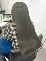 ストレートこなれミディ/うる艶髪質改善トリートメント/新宿
