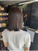 【札幌円山】切りっぱなしロブ/くすみカラー/イルミナカラー