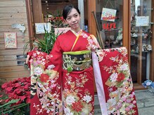 崩れにくい着付け&ヘアセットもお任せください♪