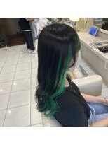 フラミューム 藤沢(flammeum) インナーカラーモスグリーン【藤沢】