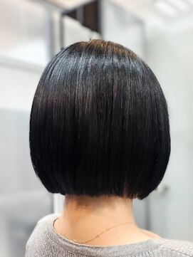 ヘアースタジオ ジェイワン(hair studio J ONE) 10代20代30代40代 ミニボブ エアーストレート(縮毛矯正)