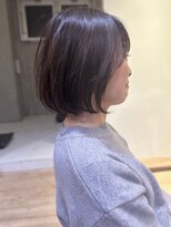 Say.丸みショートレイヤーミニボブアッシュブラック表参道青山