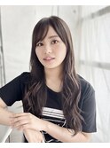大人可愛いAラインミックスカール
