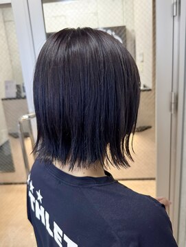 ルノン(LUNON) 暗めカラーグランマッシュデザインカラーフェイスフレーミング