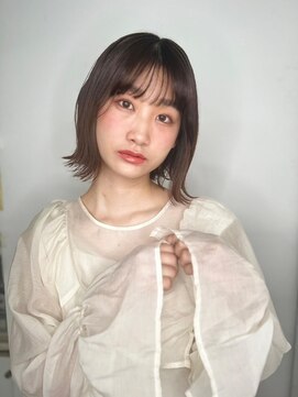 カバーヘア イヴ 戸頭店(COVER HAIR EVE) 大人可愛いくびれ外ハネカールAラインミディp1戸頭20代30代40代