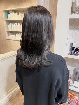 キャアリー(Caary) 福山美容室caary イルミナカラー透明感ラベンダーグレージュ30代