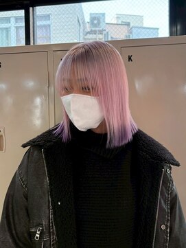 ゲーム 下北沢(GAME) ダブルカラー/大人レイヤー/ミルクティーベージュ/ウルフ/下北沢