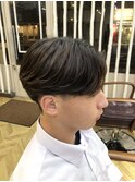 センターパート/刈り上げ/ニュアンスパーマ