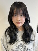 ラミエバイメルト 下北沢(lamie by melt) レイヤーカット 顔周りカット ハッシュカット 黒髪 地毛風カラー
