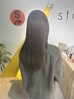 ストップアリトル(stop a little)&nbsp;ナチュラル艶ストレート｜大人ブラウン