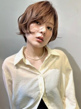 ヴヴ(Bub) 顔周りカット ショートボブ　ショートヘア　ブリーチなしカラー