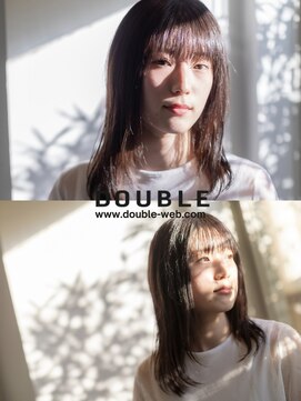 ダブル(DOUBLE) 清涼感あふれるツヤありミディ