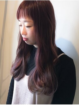 アン ヘア デザイン(un hair design) 【　un   】ロング×ピンクパープル×イルミナ